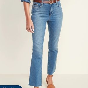 Old Navy flare ankle high rise jeans